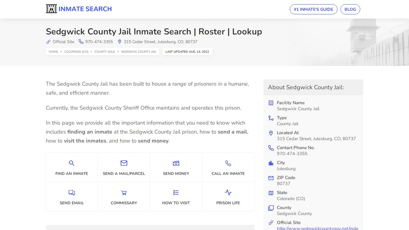 Sedgwick County Jail Inmate Search | Roster | Lookup